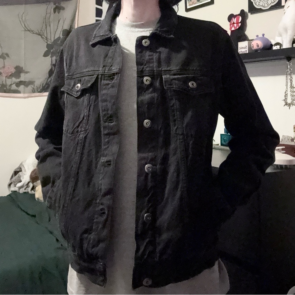 Forever 21 Men's Black Denim Jacket